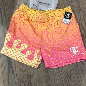 NEW Baseball Lifestyle strawberry Banana Men's ice cream Shorts